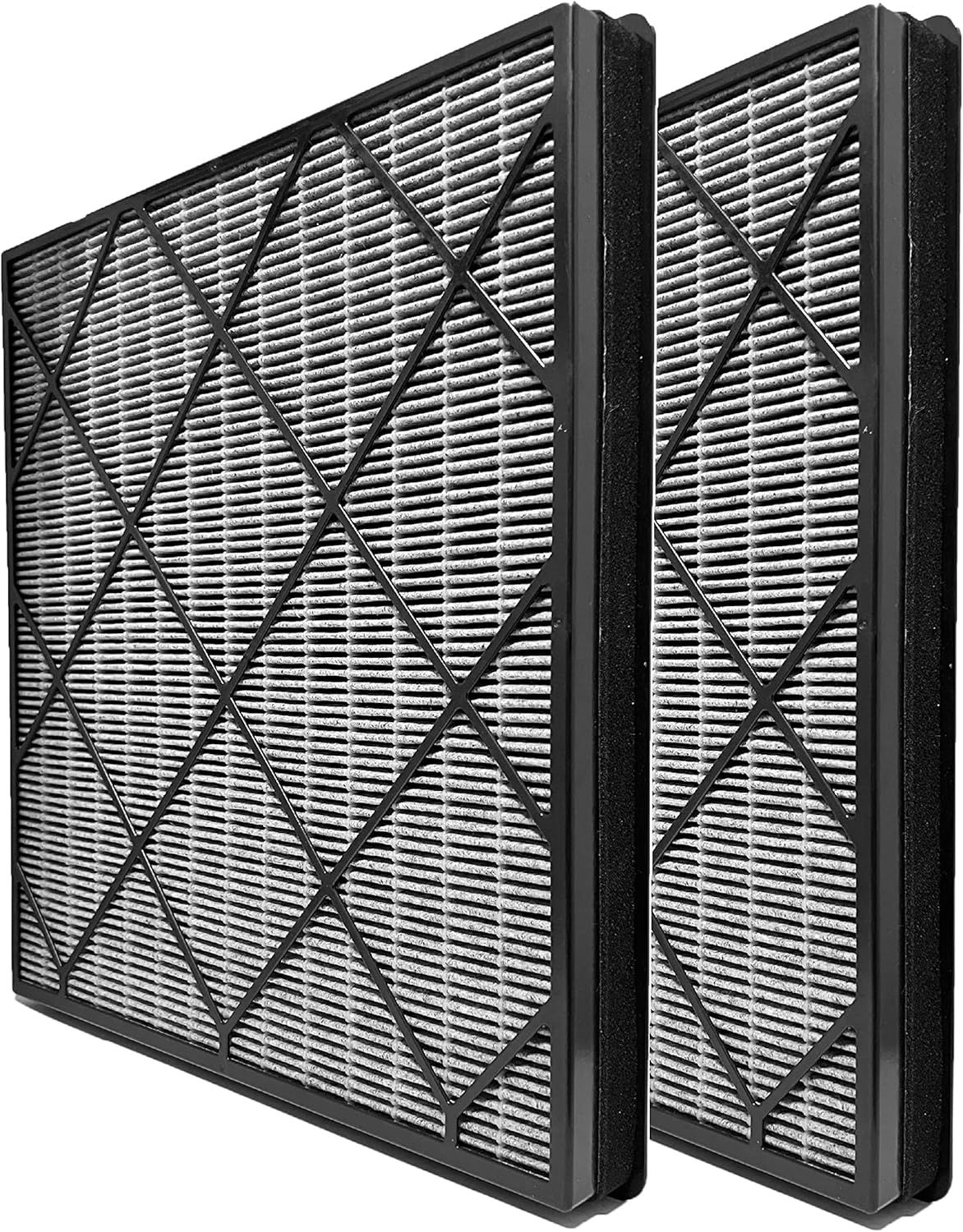 Nispira HE400 Replacement Filter For Shark Air Purifier HE401 HE402 HE405 4 Fan True HEPA with Activated Carbon Infused Advanced Odor Lock, 2 Packs