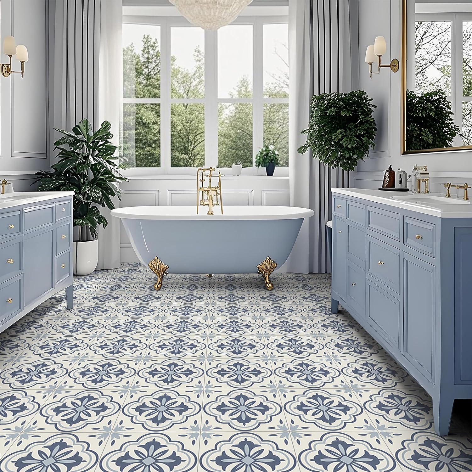 30pcs Peel and Stick Floor Tile