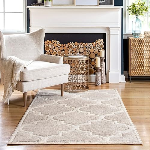 nuLOOM Alfombra copetuda a mano Fez, 4x6, neutro