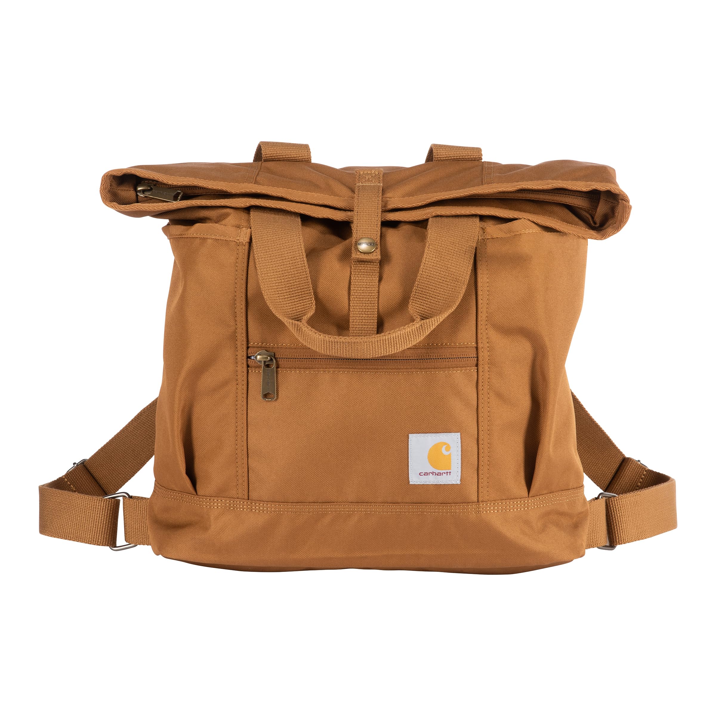 Carhartt, Durable - Zaino convertibile con cinghie regolabili e custodia per computer portatile, taglia unica, colore: Marrone