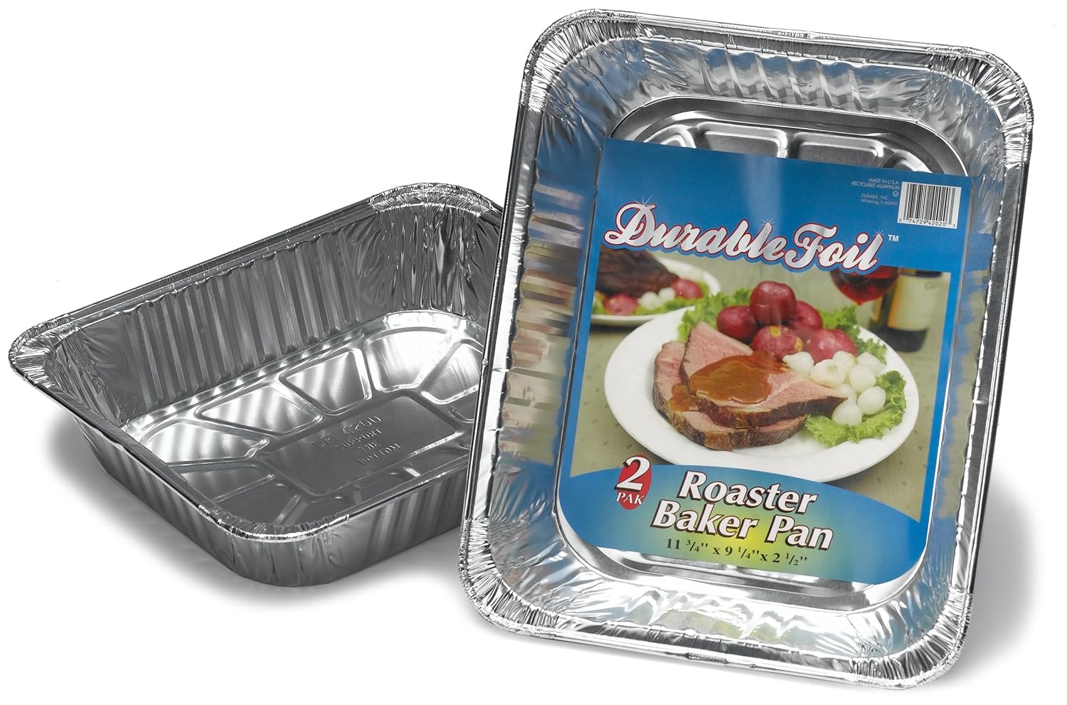 Durable Foil Roaster / Baker Pans, 2-Count (Pack of 12)