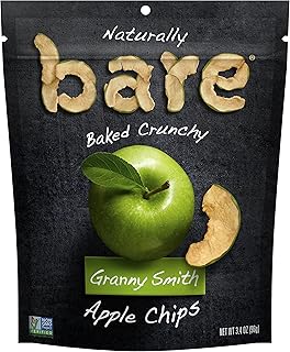 Bare Natural Apple Chips, Granny Smith, Gluten Free + Baked, Multi Serve Bag - 3.4 Oz (6 Count)