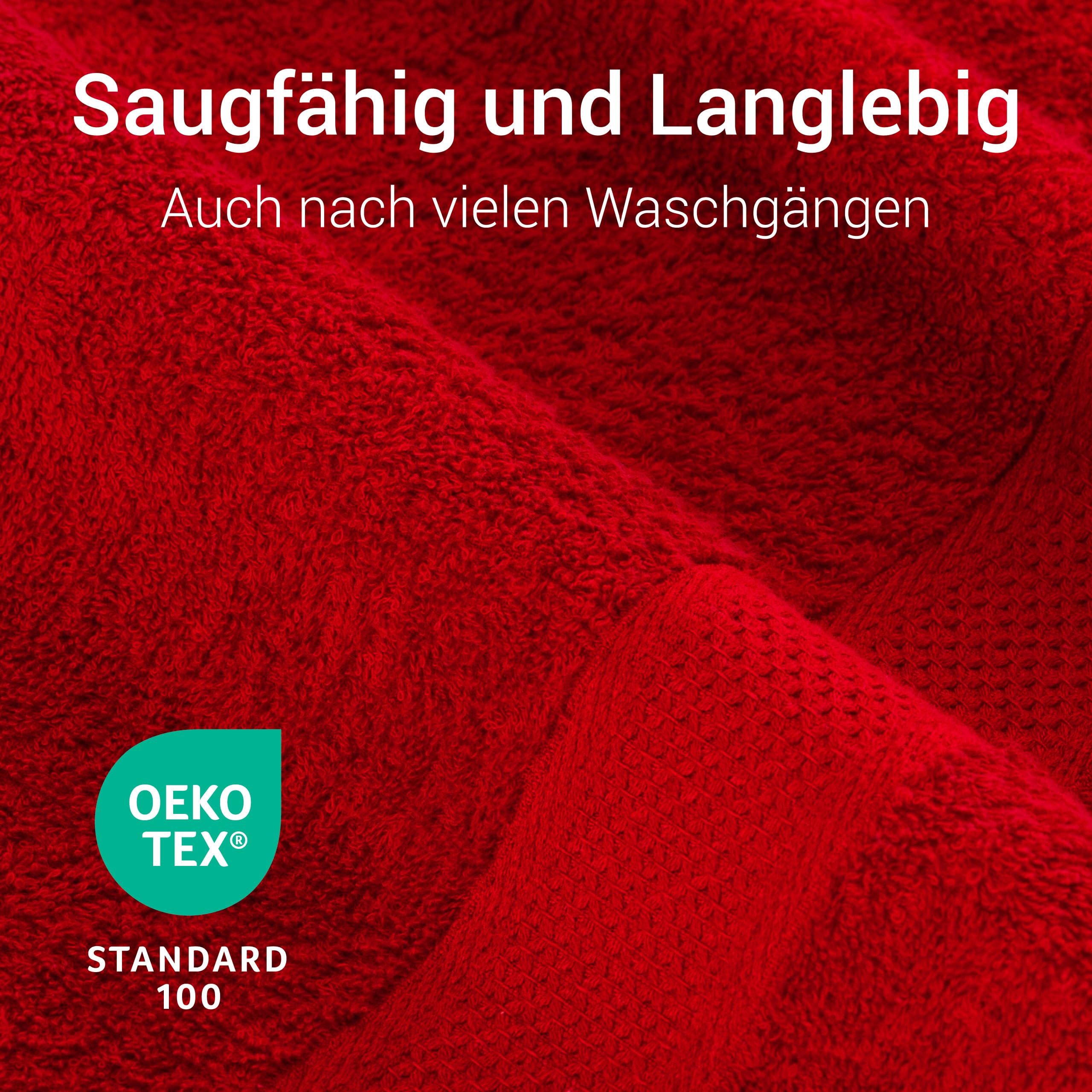8-teiliges Handtuch Set 100% Baumwolle Oeko Tex 100 50x100cm Badetücher Waschlappen