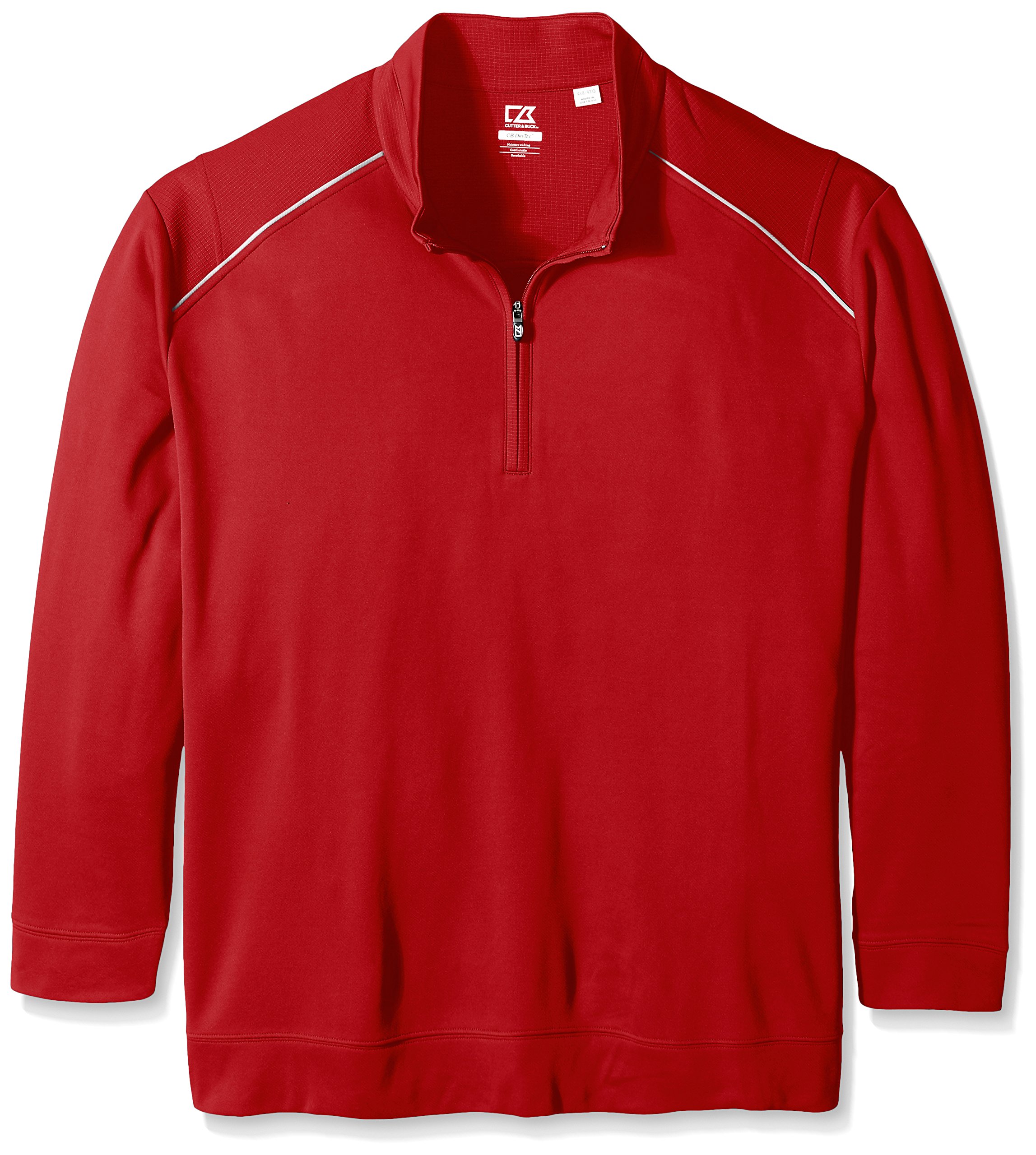 Cutter & BuckMen's Big and Tall Cb Weathertec Ridge Half-Zip, Black