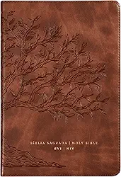 Bíblia Bilíngue NVI/NIV, Português/Inglês, Couro-soft, Caramelo, Leitura Perfeita