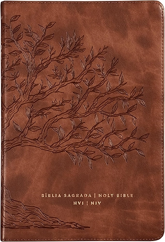 Bíblia Bilíngue NVI/NIV, Português/Inglês, Couro-soft, Caramelo, Leitura Perfeita