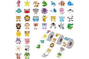 1800 PCS Kids Stickers Roll Farm Animal Classroom Reward Stickers