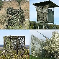 Vista 7 de Red de Camuflaje Red de Camuflaje 20x20 10x20 10x10 Rollo a Granel Lona de Camuflaje de Arpillera Red de Sombra para Puesto de Caza Cumpleaños