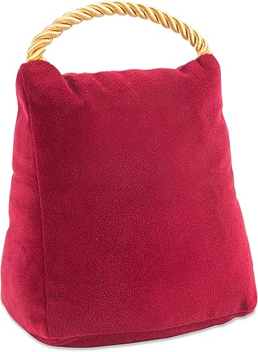 Miniatura 3 de Pavilion Gift Company Pavilion-This Home Believes-Red Velvet Christmas - Tope de puerta de 6 pulgadas de alto, 2 libras, 6 pulgadas