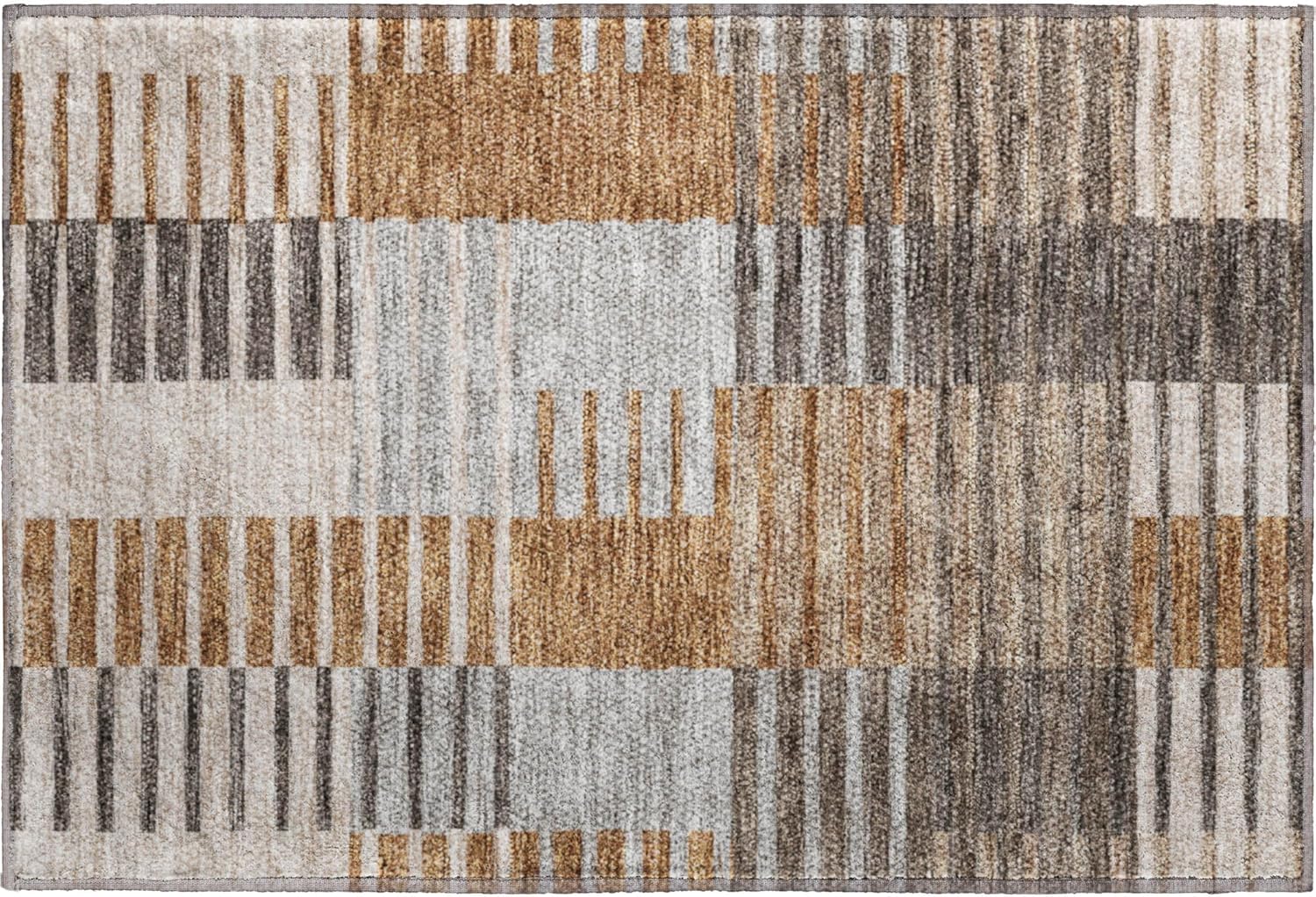 Addison Rugs Mayfield AMF687 Paprika 1'8" x 2'6" Indoor Premium Machine Washable Rug, Silky Soft, Easy Clean, Non Shedding, Bedroom, Living Room, Dining Room, Kitchen, Patio Rug