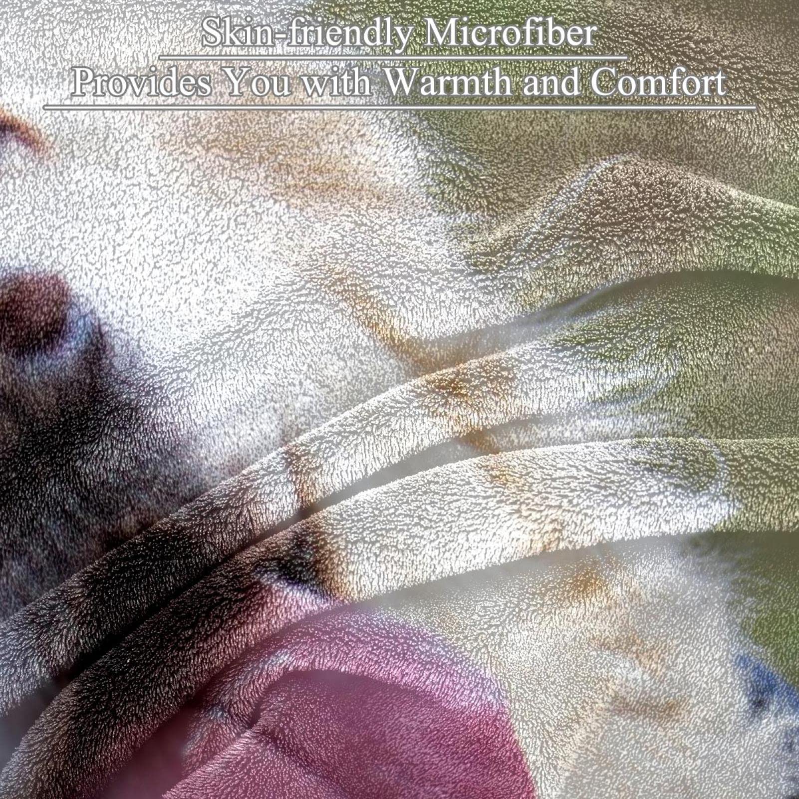 TBOUOBT Couverture Polaire de literie, décorative pour Le Sol du canapé de la Chambre,Golden Retriever Animal Chien Pet