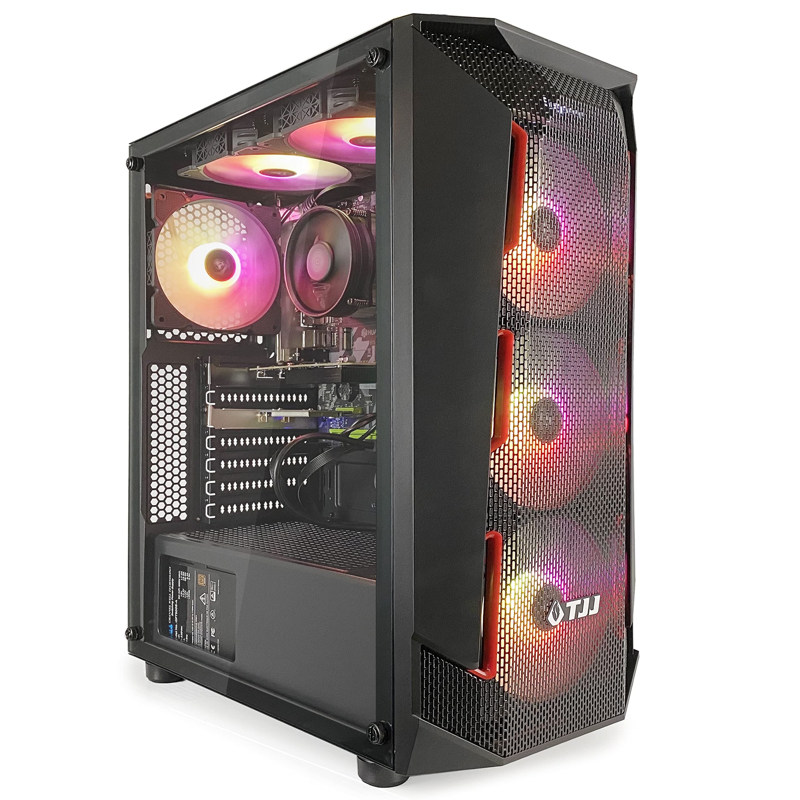 TJJ Snake Gaming PC Desktop Computer Intel i7 3.40GHz,16GB Ram,New 256GB SSD,Windows 10 Home,WiFi Re