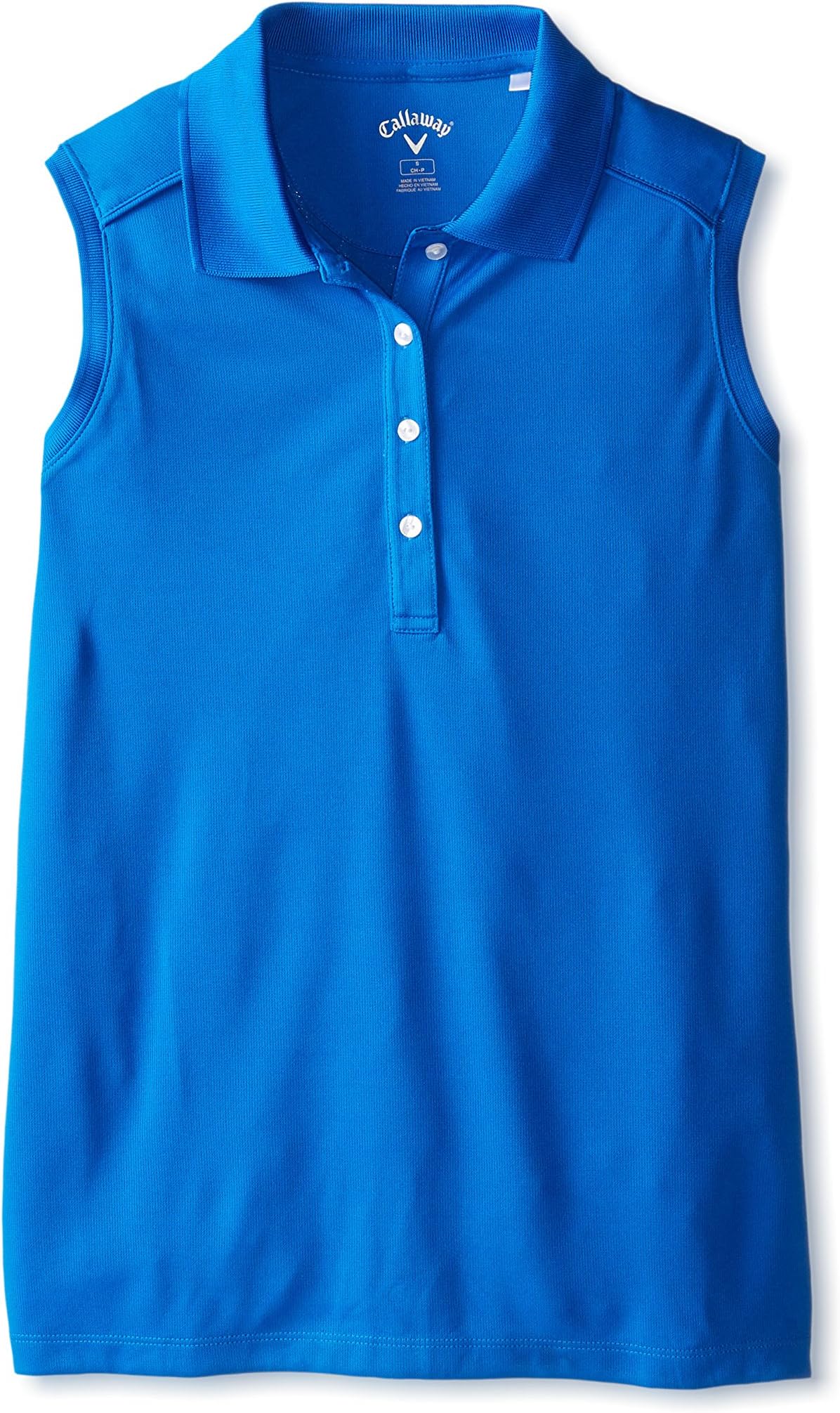 Callaway Women's Sleeveless Polo Shirt with Rib Collar