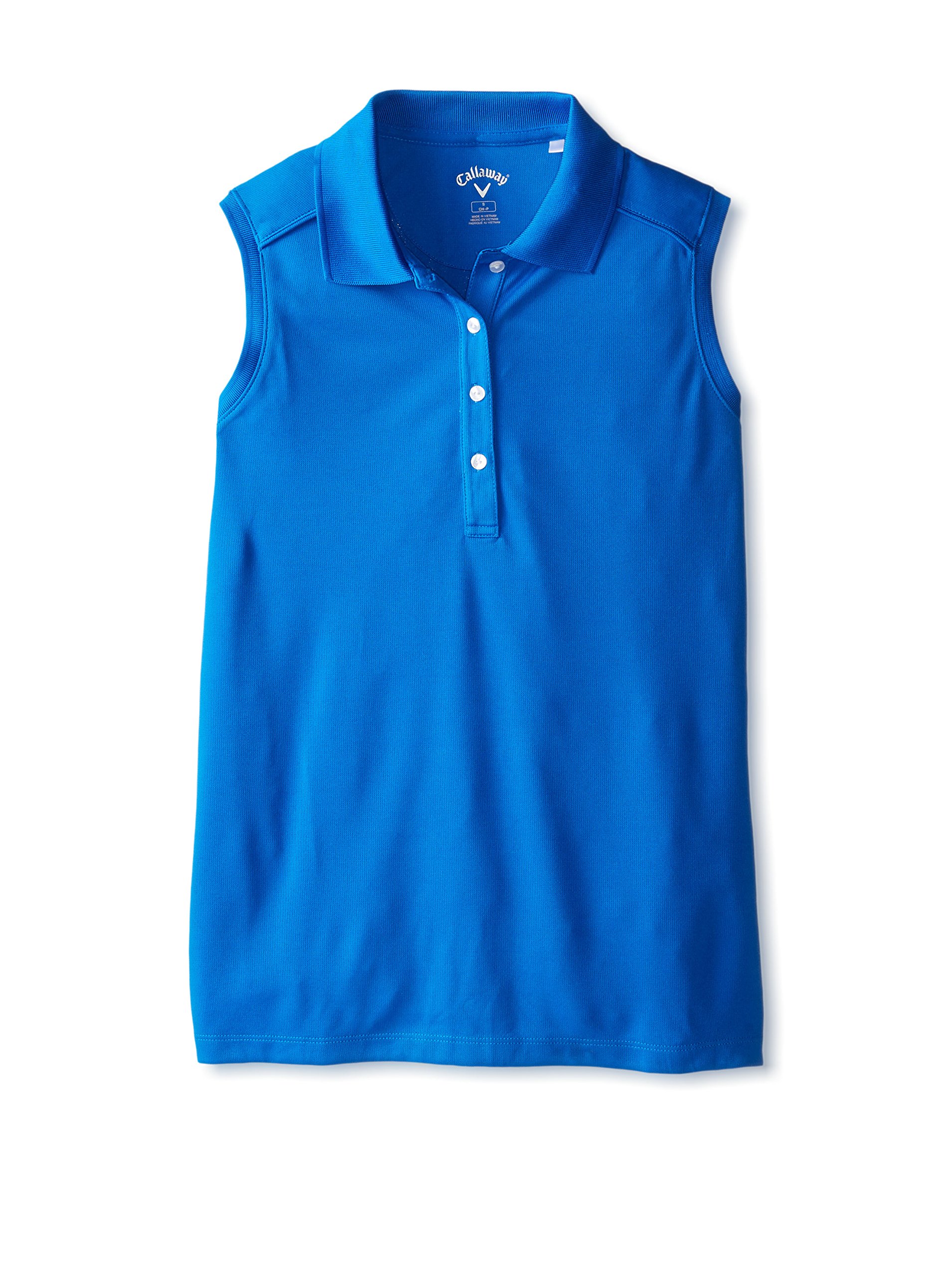 Callaway Women's Sleeveless Polo Shirt with Rib Collar