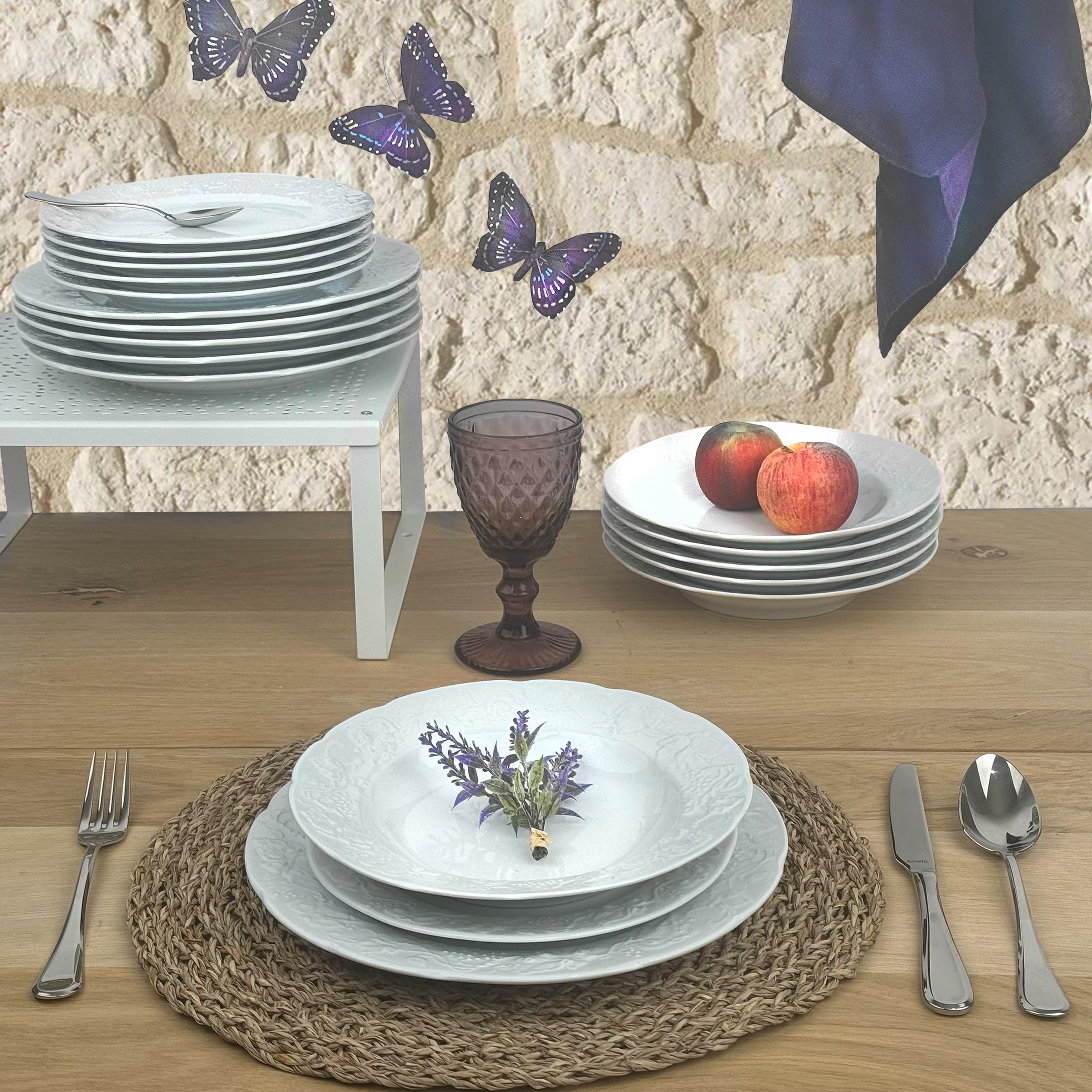 Insalatiera In Gres Madreperla 24 Cm | Medard De Noblat | Ciotola Shadow Design - 4