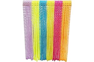 48-INCH MARDI GRAS BEADED NECKLACES