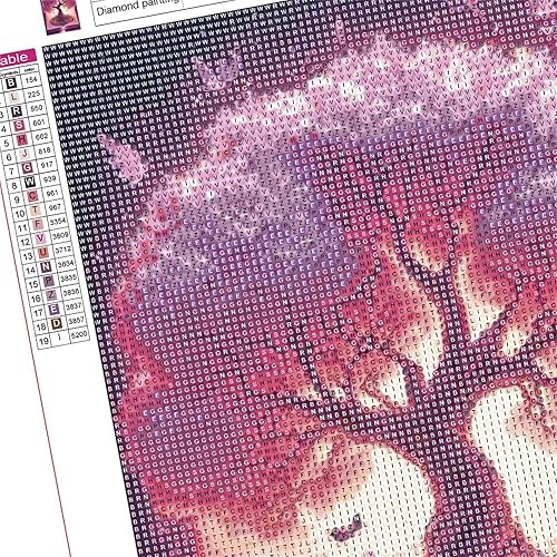 Miniatura 5 de Wenpeef Arte de diamantes de belleza antigua para adultosniños, 17.7 x 23.6 in, pintura de diamante grande 5D, pintura redonda de taladro completo