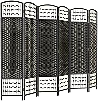 Vista 22 de HOMCOM Divisor de habitación de 3 paneles, pantalla de privacidad plegable, separador de habitación de 5.6 pies, divisor de pared de división Negro