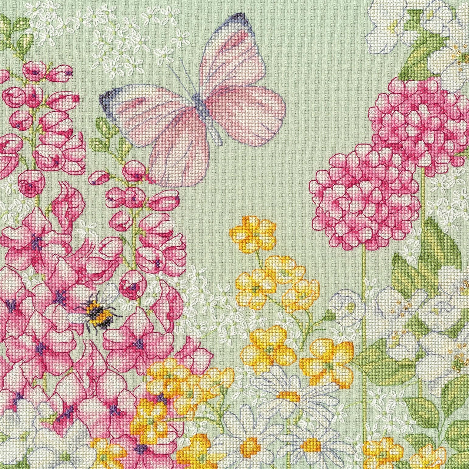 Bothy Threads Counted Cross Stitch Kit - Quartz Meadow
