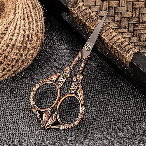 Miniatura 4 de Tijeras de bordado, pequeñas tijeras de coser puntiagudas para corte de punto de cruz, bordado, costura, manualidades, trabajo, herramienta de