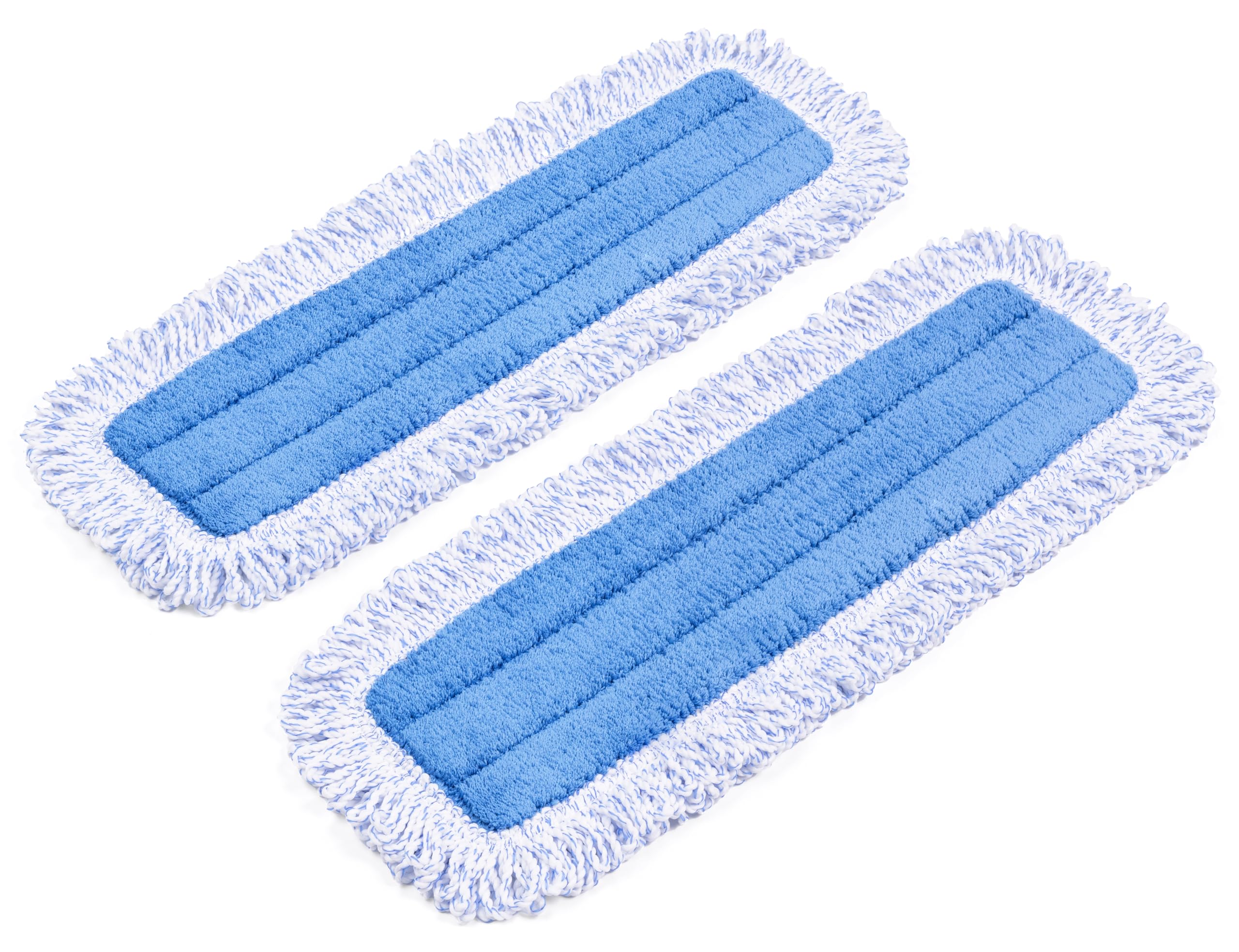18-Inch Microfiber Dust Mop Washable Pads, Blue (2 Pack)