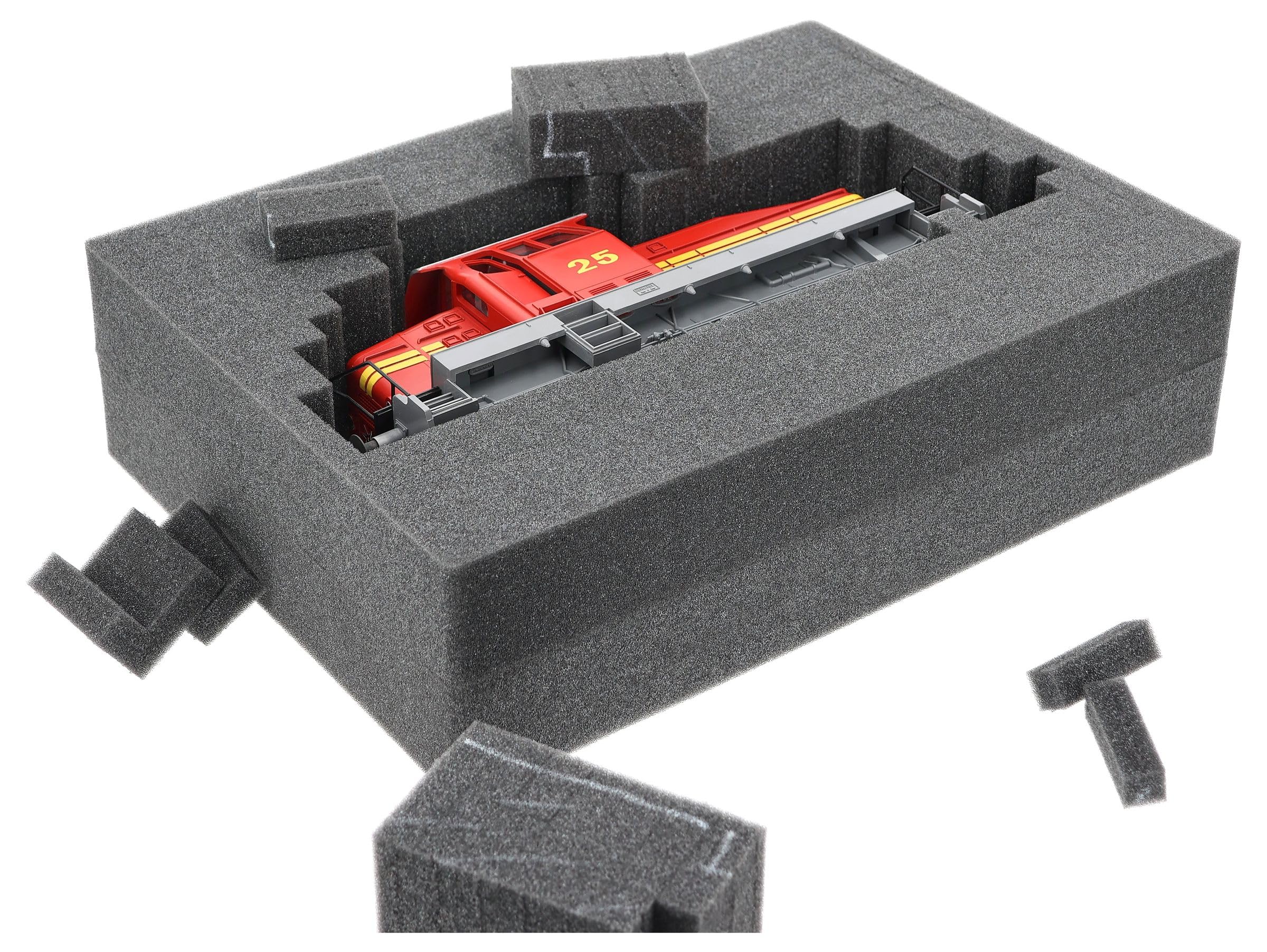 Feldherr Maletín Eurobox 40 x 30 x 28,5 cm con Tapa abatible y Espuma para Recoger y desplumar, Juego Completo para Transportar y Proteger Equipos de Forma Segura