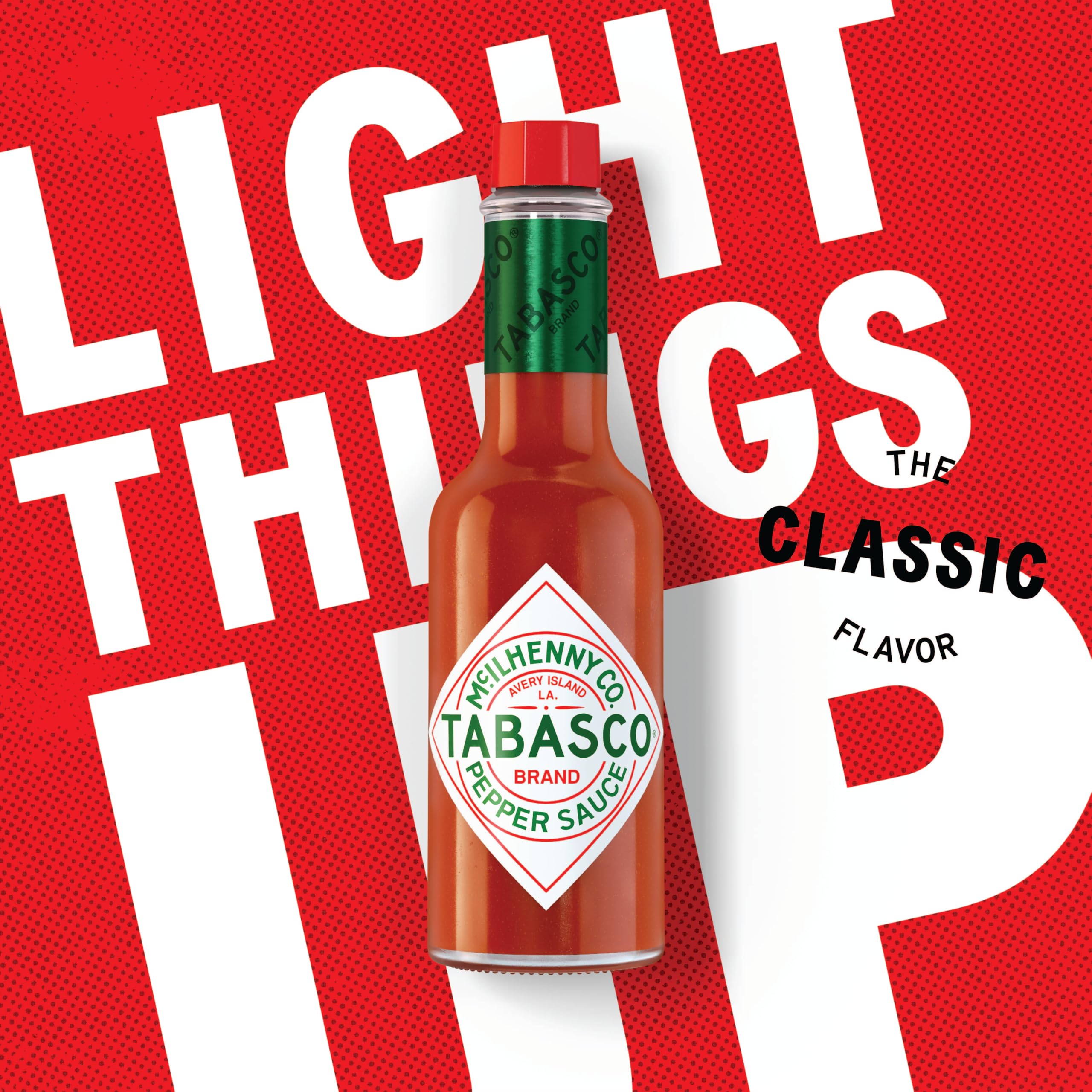 Tabasco - Tabasco Rojo Original, Salsa Picante Sabor Medio Fuerte, Elaborada con Chiles Rojos, Ideal para Condimentar y Cocinar, 57ml