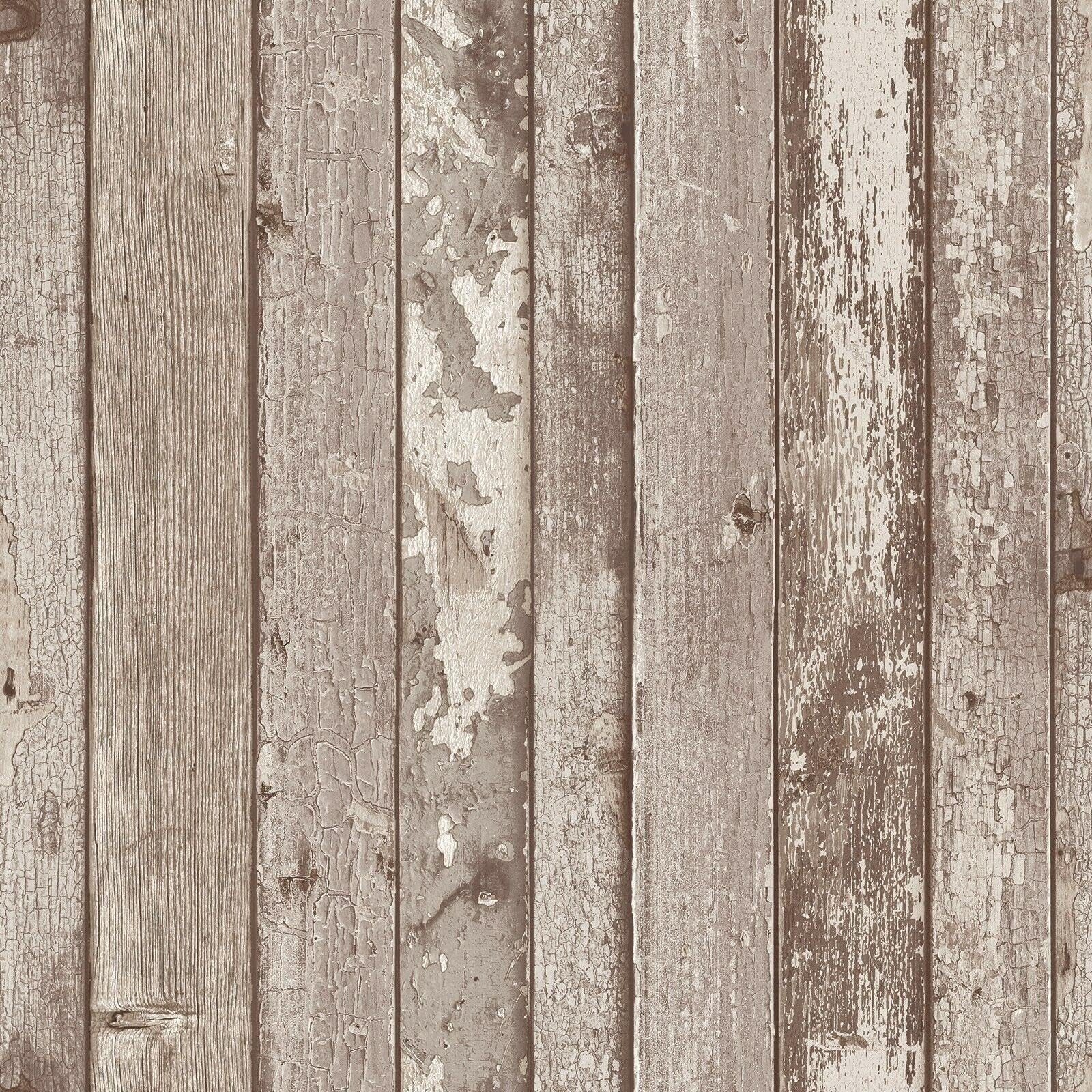 Arthouse White Washed Wood Wallpaper Panel Effect Natural Weathered Photographic Style
