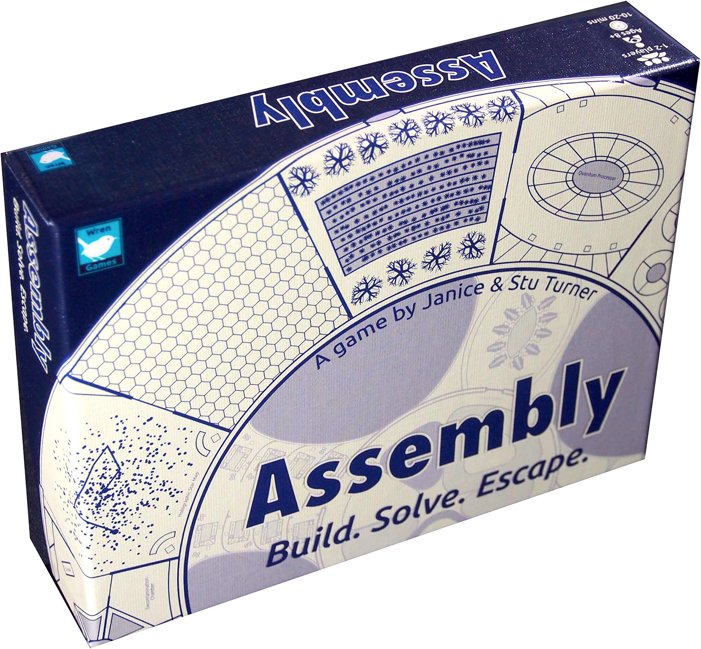 Wren Games Assembly Board Game - An Addictive & Mind-Bending Escape Puzzle Card Game (2-player Cooperative or Solo)