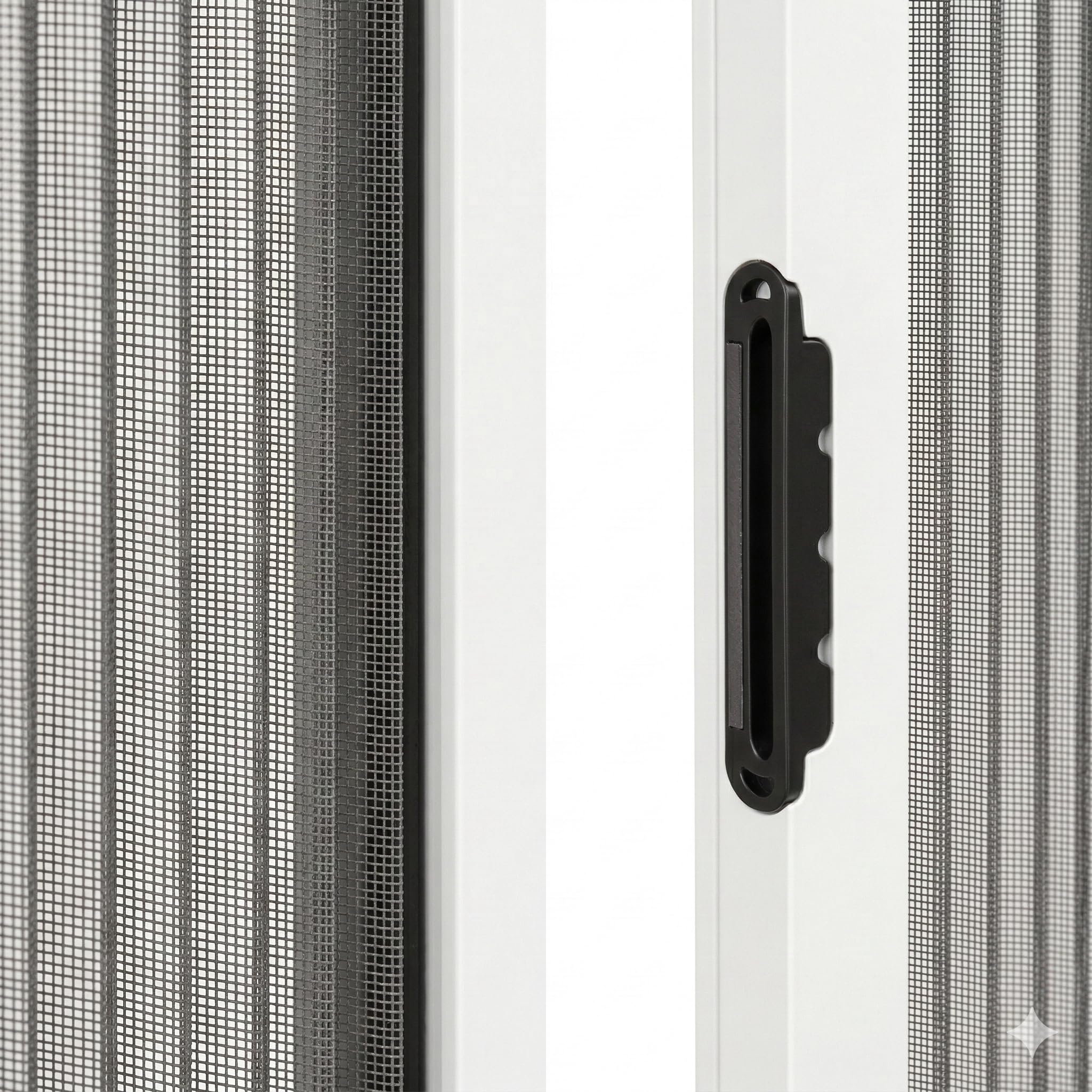 Zanzariera Plissettata Porta Finestra 120x240 cm diversi colori (Bianco)