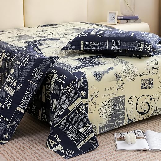 Story@Home Bedsheet for Double Bed King Size with 2 Pillow Covers | 210TC, 100% Pure Cotton Bed Sheets for Double Bed | 22...