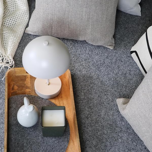 Primaflor Tapis de Gazon Green 200x700 cm Gris Gazon Artificiel extérieur 8 mm Doux & perméable, résistant UV/intempéries, Surface Plane, Dos à Picots – pour Balcon/terrasse - 2