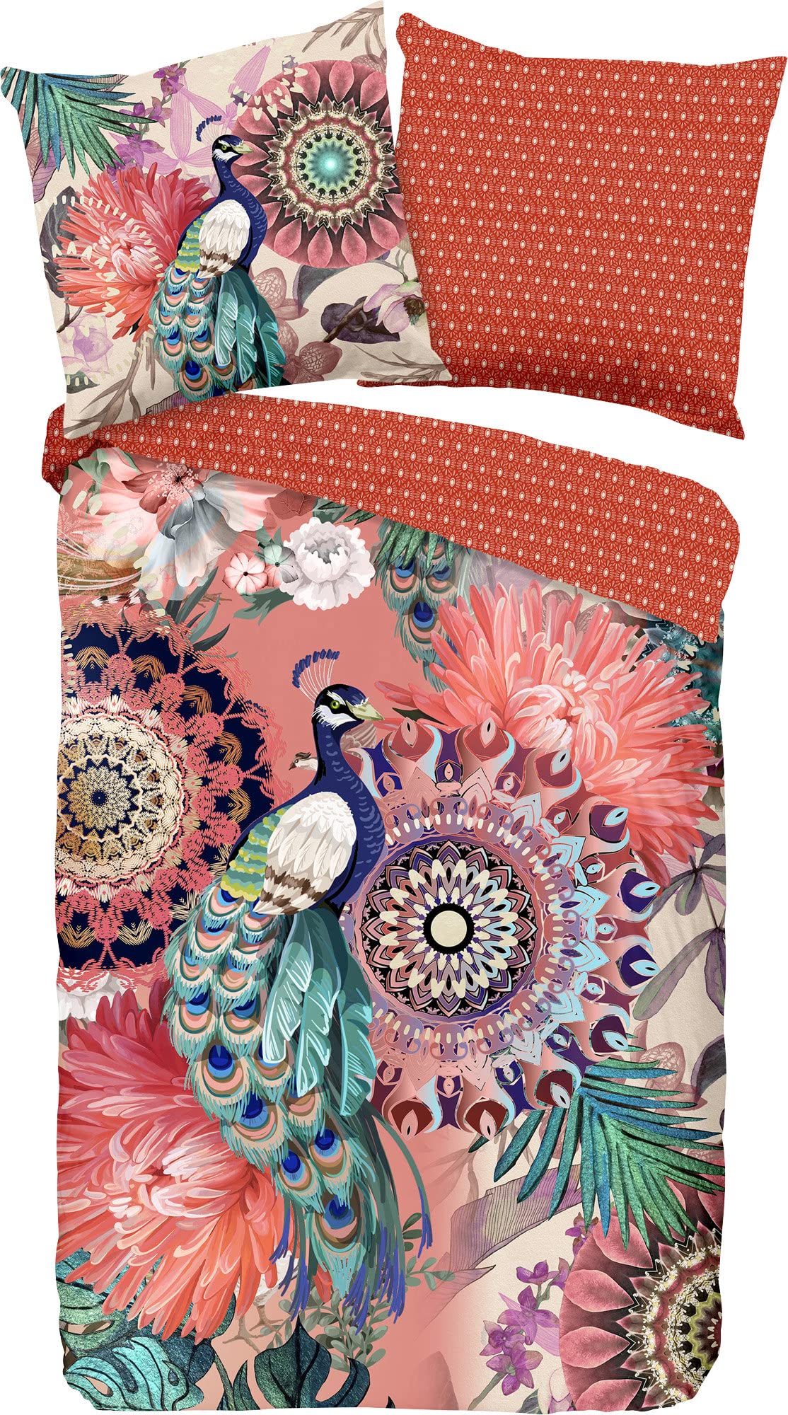 1-Person Duvet Cover 135 x 200 cm Cotton Satin nr:30362 Multi-Coloured