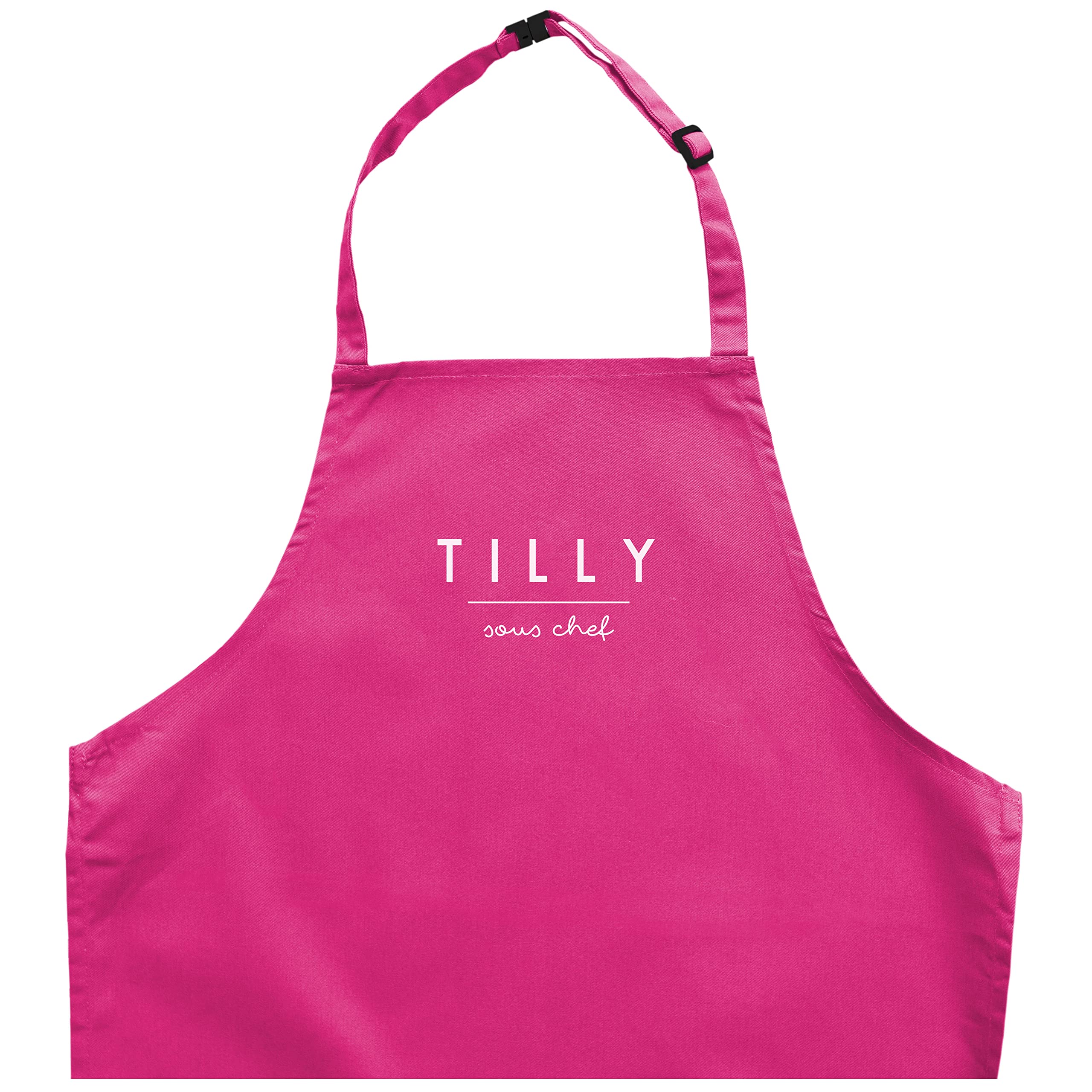 Stickerscape Personalised sous chef apron (Child) (Pink, Infant)