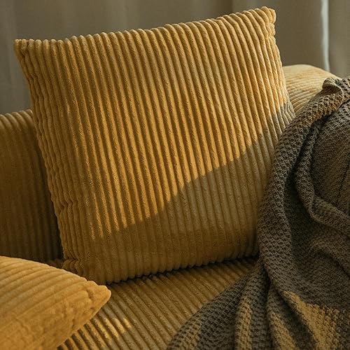 Miniatura 9 de Acanva Corduroy Convertible Modular L Shaped Sectional Sofa, 4 Seater Free Combination Corner Couch, Convertible to DayBed, Wide Loveseat with