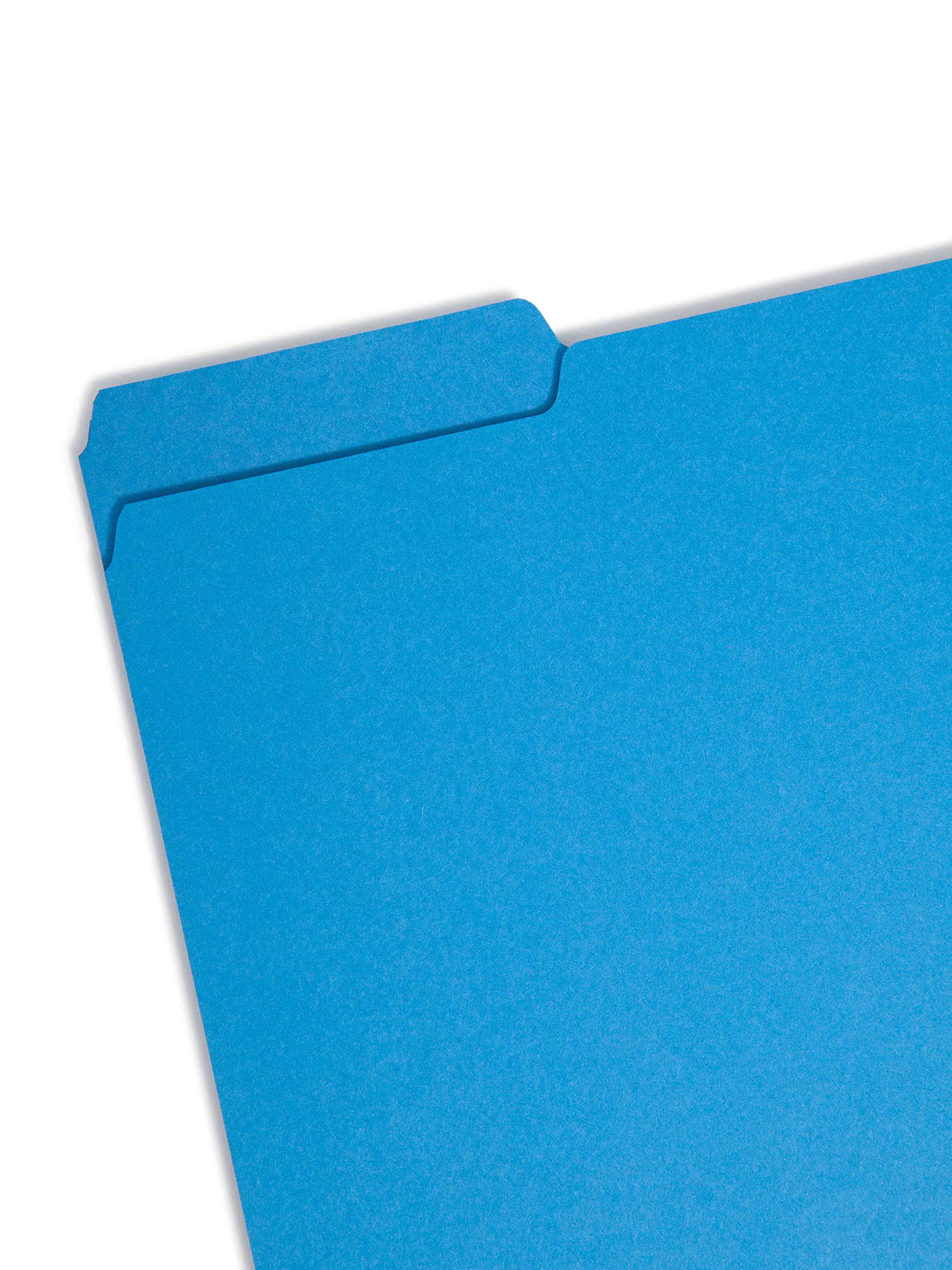 Smead File Folders 1/3 Cut Letter Sky Blue (100) Plastica Blu
