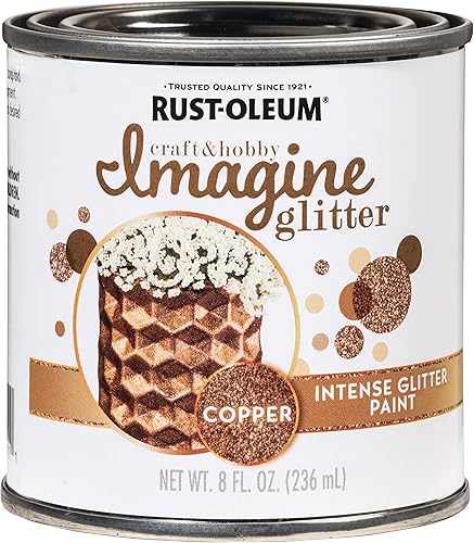 Rust-Oleum 349201 Imagine Craft & Hobby - Pintura intensa con purpurina, 8 onzas, cobre