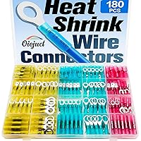 Vista 9 de 260 piezas de kit de conectores de cable termorretráctil - Conectores eléctricos marinos y automotrices - Juego de terminales de crimpado