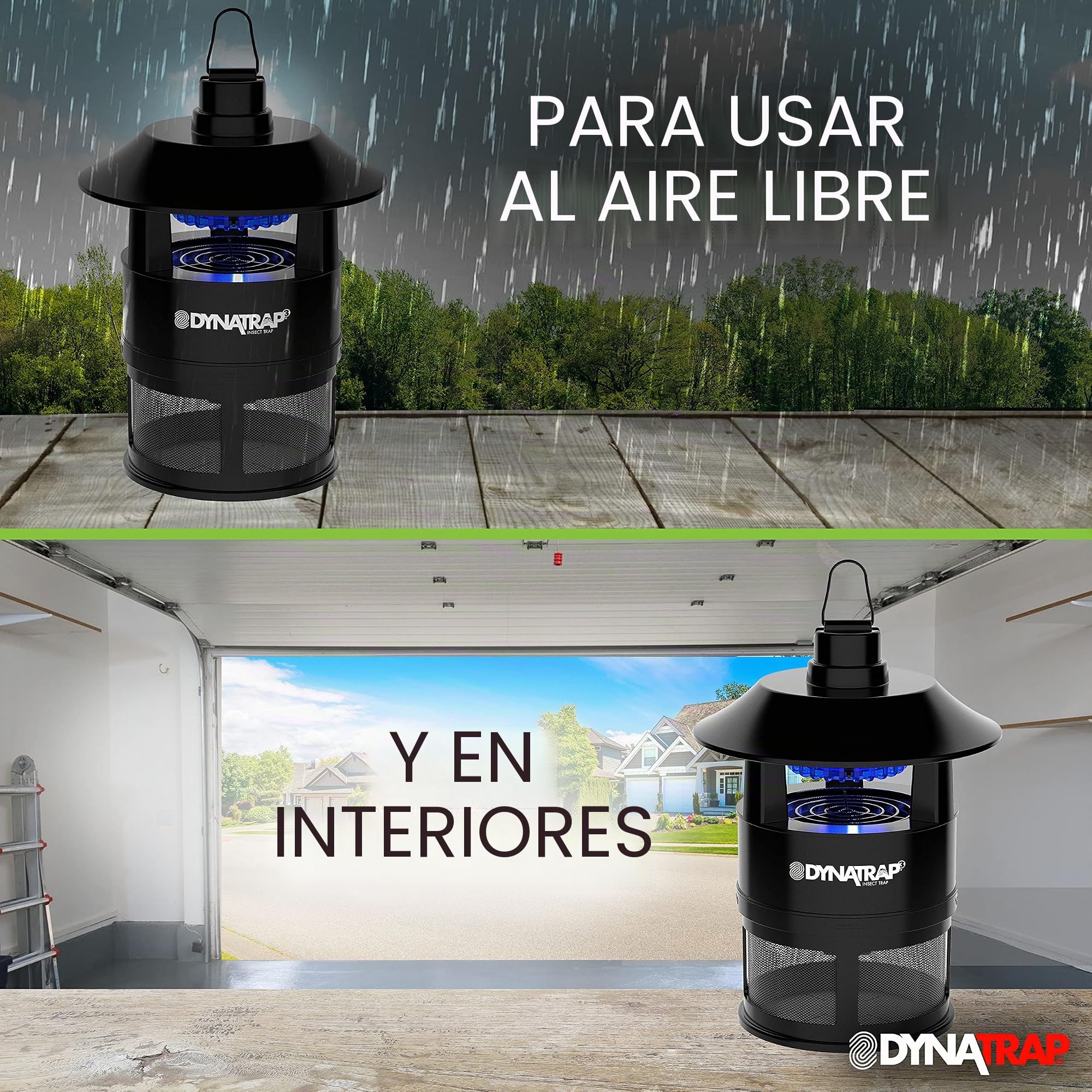 DynaTrap DT160-TUNSR - Trampa para mosquitos de 1/4 acre y trampa para insectos voladores – Mata mosquitos, moscas, mosquitos, avispas y otros insectos voladores – Eliminador de mosquitos y