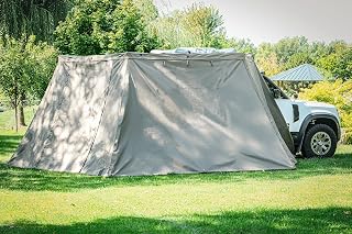 U-GUARD 270 Degree Waterproof Rooftop Awning Wall Set, Overland Series Retractable SUV, Truck Awning Wall Set, Gray (U-GUARD 270-Degree Awning Wall Set (Without Windows))