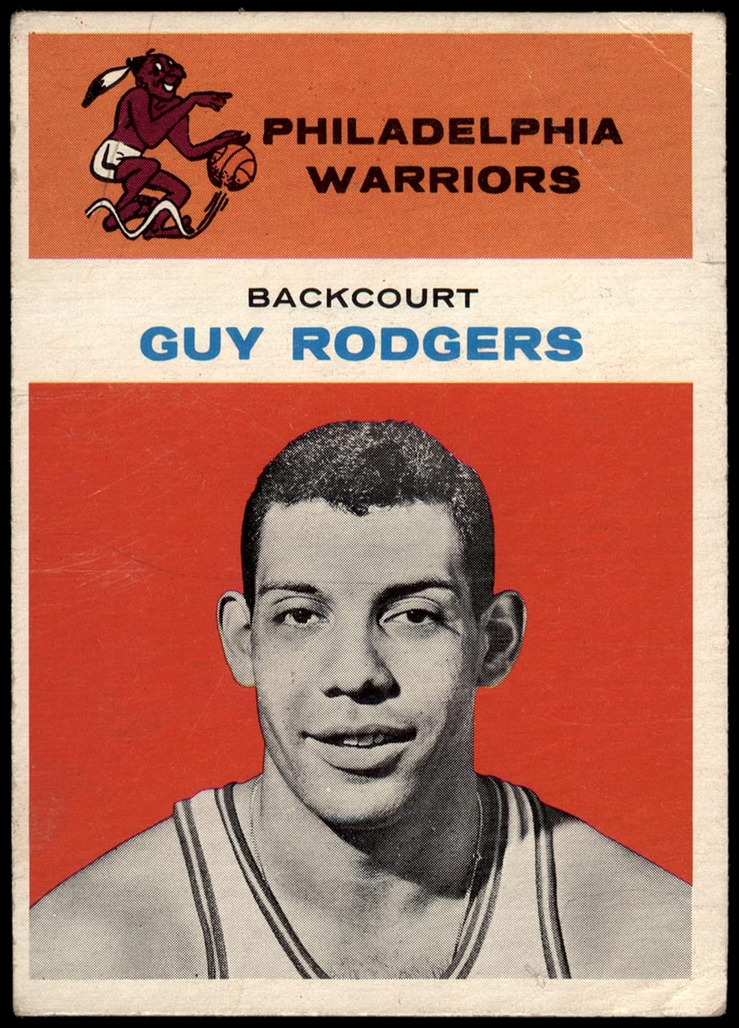 1961 Fleer # 37 Guy Rodgers Philadelphia Warriors (Basketball Card) Dean's Cards 2 - GOOD Warriors