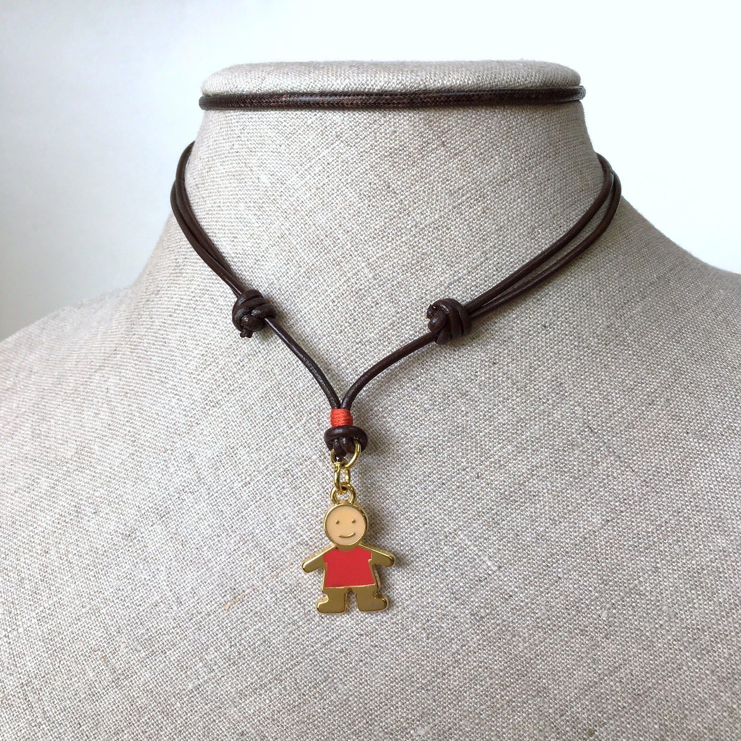 Necklace with Boy pendant