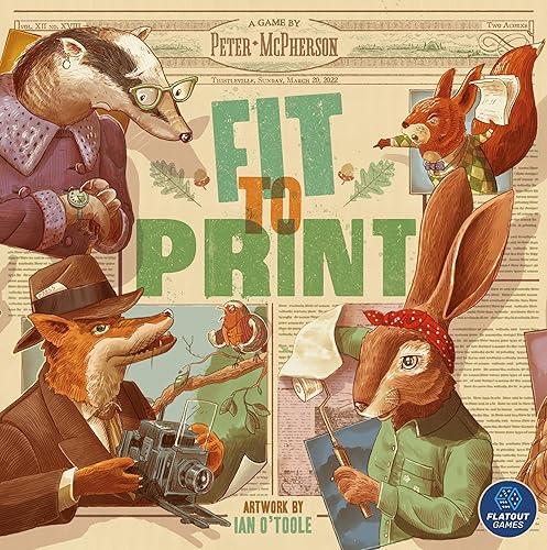 Fit to Print Board Game Kickstarter Deluxe Edition with promos