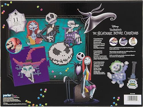 Miniatura 2 de Perler Tim Burton's The Nightmare Before Christmas Deluxe Box - Kit de cuentas fusionadas para niños y adultos, los tamaños de patrón varían,