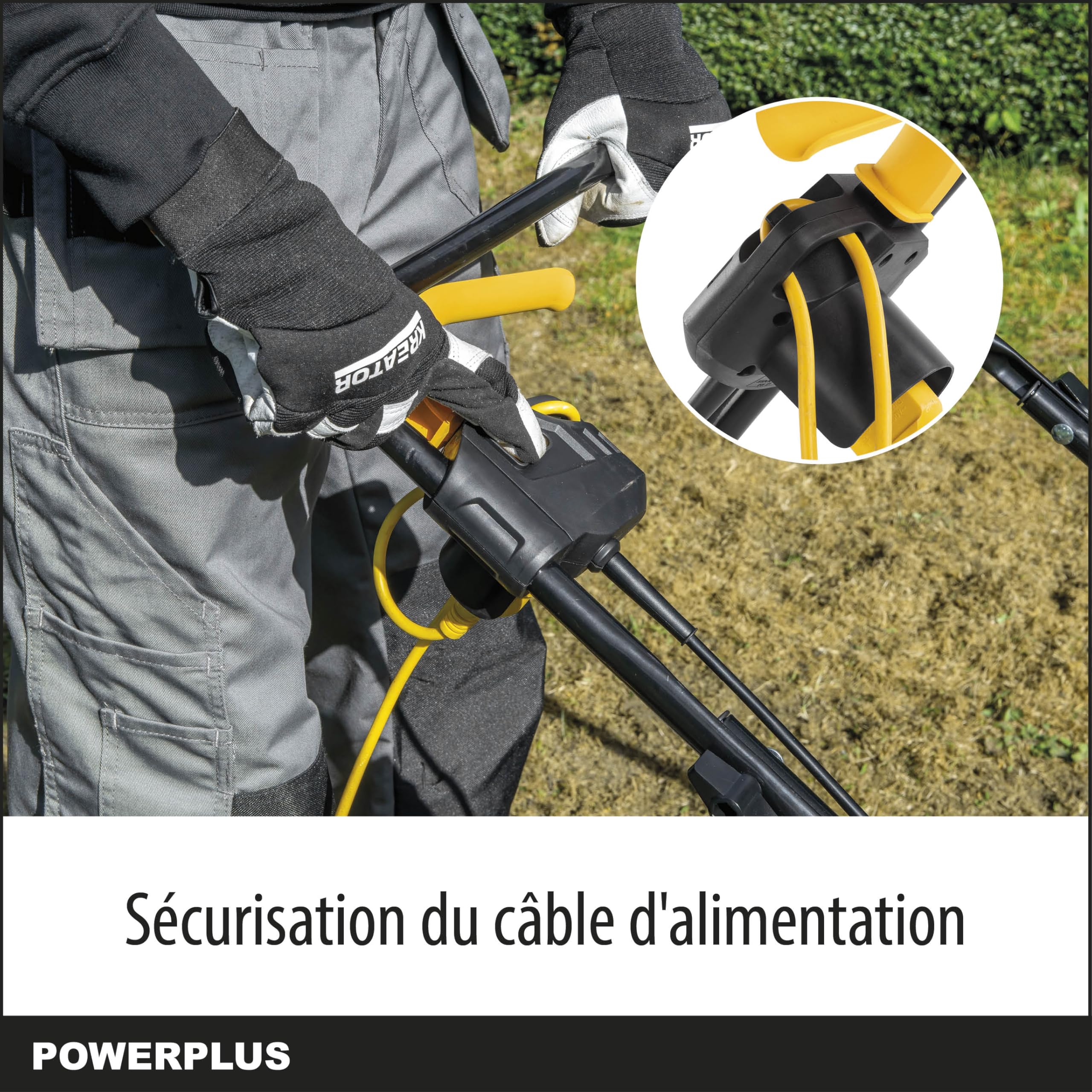 Powerplus Escarificador Eléctrico POWXG75130 - Escarificadores Eléctricos para Césped de 1300W con Ancho de Corte de 320mm - Aireador de Césped para Jardín