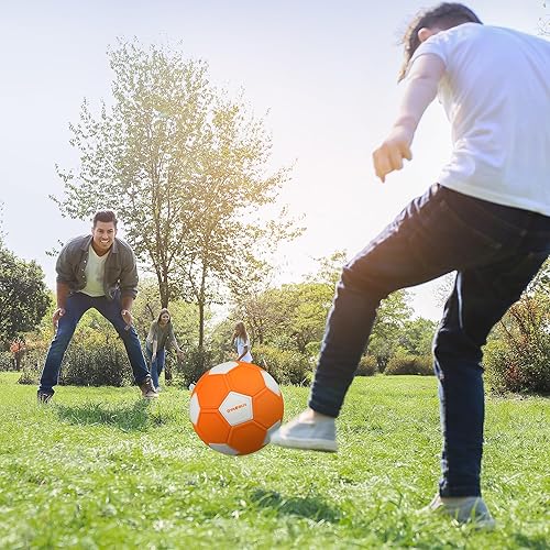 Miniatura 7 de Curve - Balón de fútbol tamaño 4, pelotas suaves para exteriores e interiores, pelota de fútbol tamaño 4 para niños y niñas