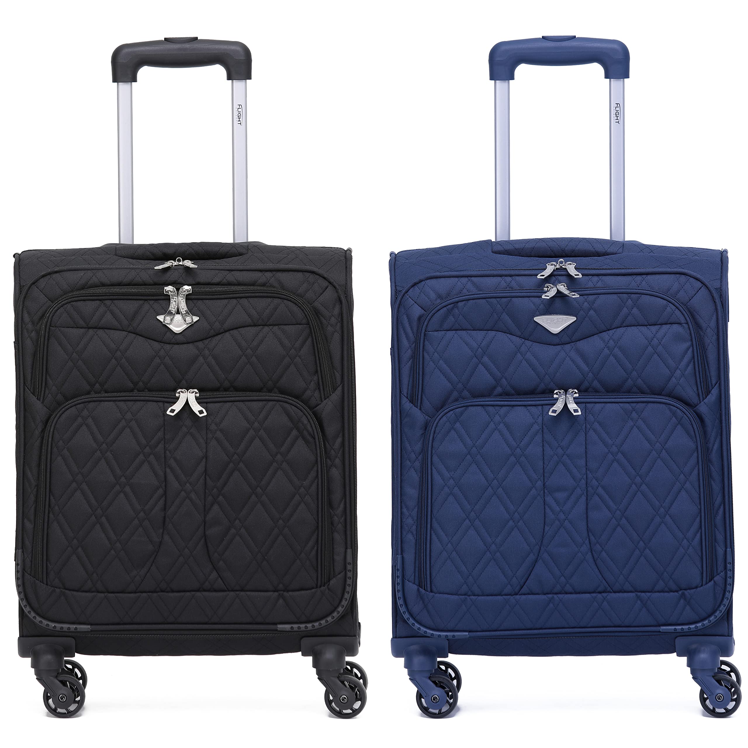 Flight Knight Lightweight 4 Wheel 800D Soft Case Suitcases Anti Crack Cabin & Hold Luggage Options Approved for Over 100 Airlines Including easyJet, BA & Many More! — view 49