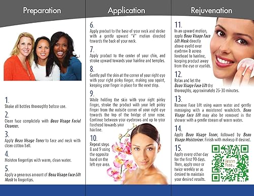 Miniatura 3 de Máscara facial de todos los ingredientes naturales. Sin cirugía de estiramiento facial instantáneo en un tubo. Fórmula profesional gruesa