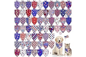 60 Pcs 4th of July Dog Bandanas: Celebrate Independence Day in Paw-trioctic Style