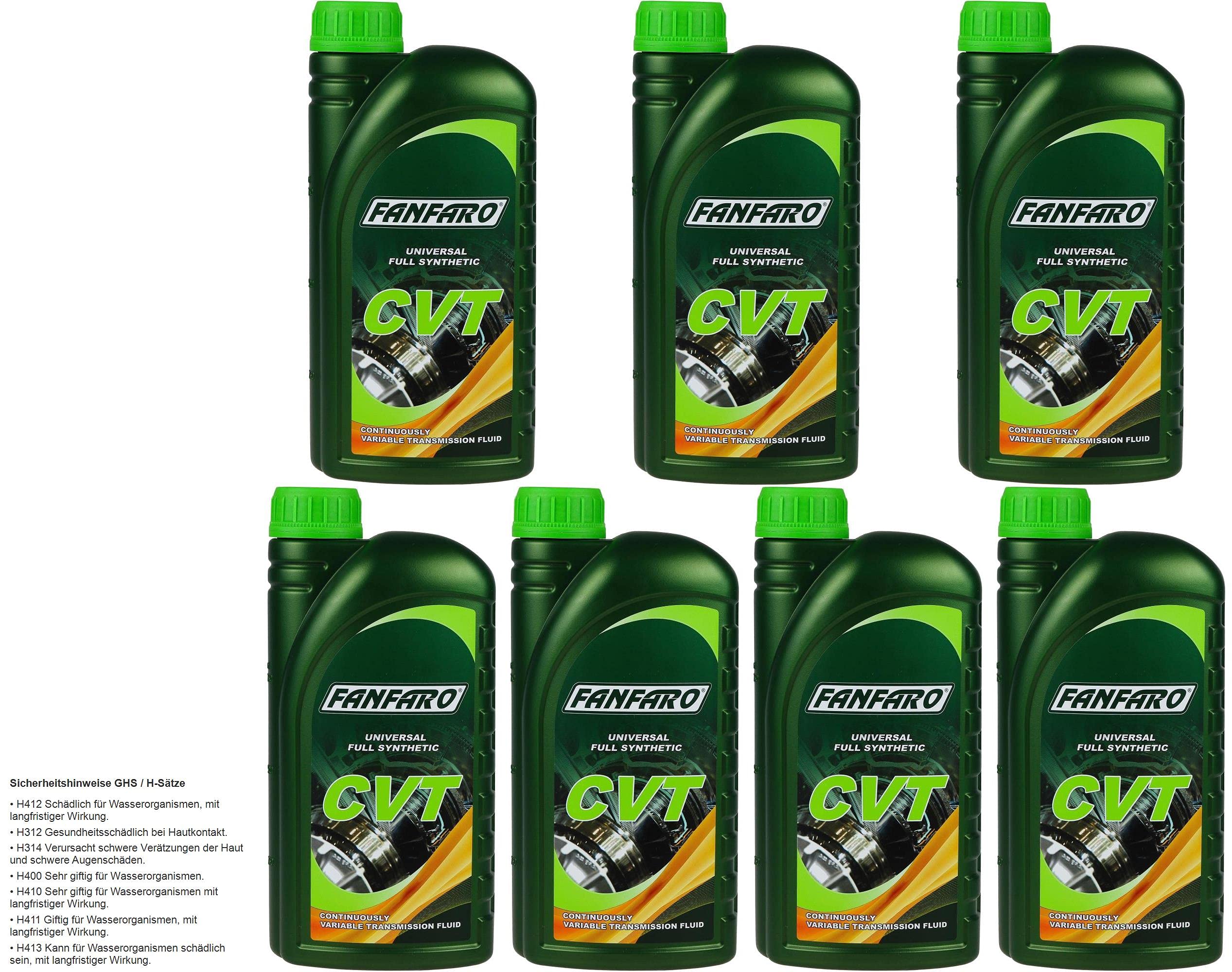 Set 85472191 FF8601-1 7x1 Liter Original FANFARO Automatikgetriebeöl CVT Automatic Gear Oil Öl